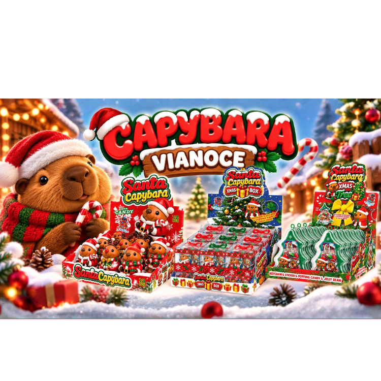 Tri vianočné novinky Santa Capybara od VIDAS Kft. pre Vianoce 2026