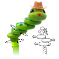 SNAKE BUBBLE 5g bublifuk s cukríkmi (Balenie:8ks 1ks od 1,35eur)