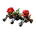 DINOSAURUS MOTOCYCLE 10g hračka+cukríky (Balenie:16ks 1ks=1,40eur)