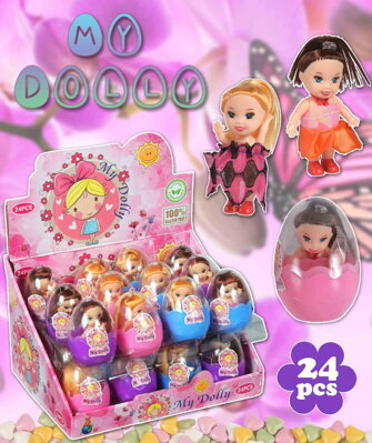 MY DOLLY 10g hračka+cukríky (balenie:24ks 1ks=0.90eur)