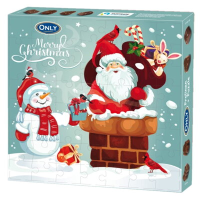 ONLY SANTA PUZZLE 120g dezert so skladačkou