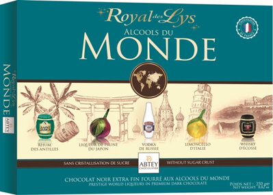 ROYAL des LYS MONDE 250g liquérové pralinky (exp.04/23)