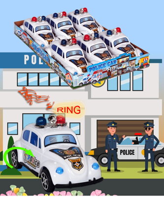 POLICE CAR 10g hračka+cukríky (balenie:6ks 1ks=1,75eur)