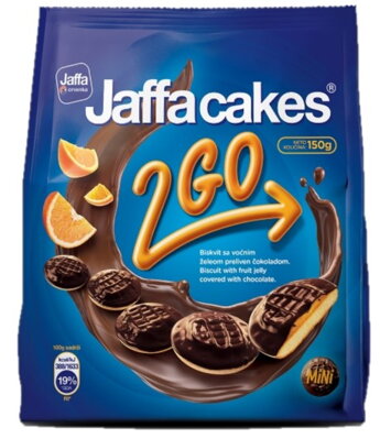 JAFFA CAKES 2GO 150g ovocné piškóty 