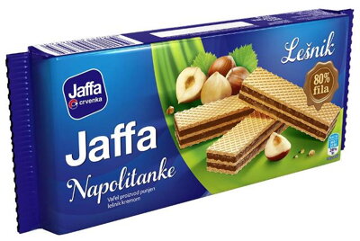 JAFFA NAPOLITANKE 187g lieskovoorieškové keksy