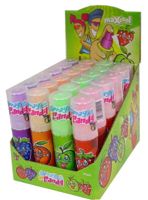 SPRAY CANDY 25ml tekutá cukrovinka (balenie:24ks 1ks od 0,21eur)