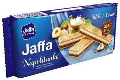 JAFFA NAPOLITANKE 187g lieskovo-mliečne keksy