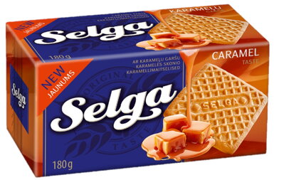 SELGA BISCUITS 180g karamelové sušienky