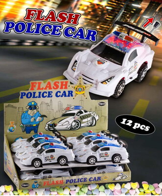 FLASH POLICE 10g hračka+cukríky (balenie: 12ks 1ks=1.65eur)