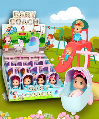 BABY COACH 10g hračka+cukríky (balenie:12ks 1ks=1,4eur)