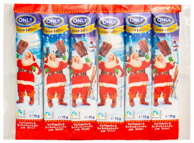 SANTA CHOCO LOLLIES 90g mliečna čokoláda