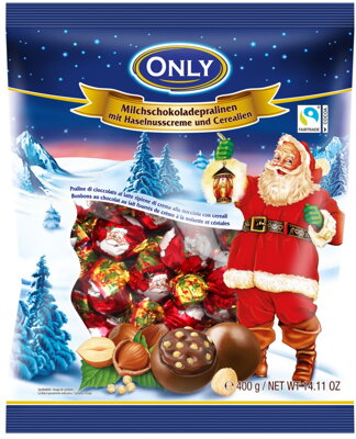 SANTA PRALINES 400g čokoládové bonbóny