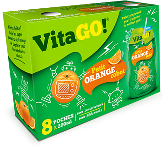 VITAGO ORANGE 8PACK pomarančový nápoj