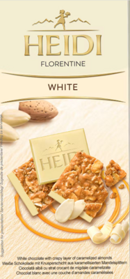 HEIDI FLORENTINE 100g biela karamelová s mandľami
