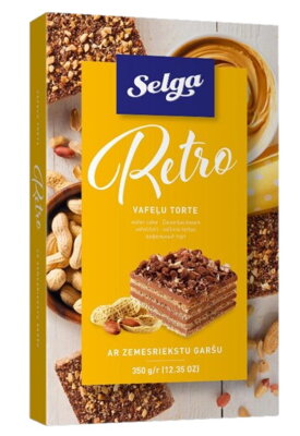 SELGA RETRO 350g keksová torta arašidová