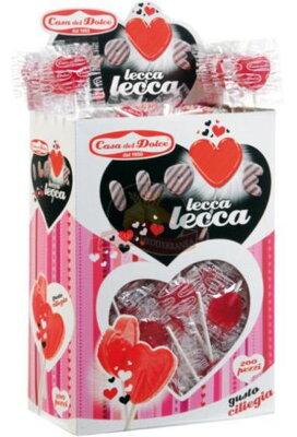 LECCA LOVE 6,5g srdiečkové lízatká (balenie:200ks 1ks od 0,07eur)
