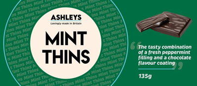 MINT THINS 135g mentolové čokoládky