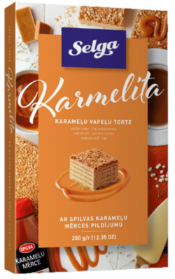 SELGA KARMELITA 350g keksová torta karamelová 