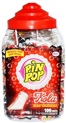 PIN POP KOLA 18g šumivé lízatká (balenie:100ks 1ks od 0,095eur)