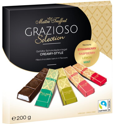 GRAZIOSO SELECTION 200g čokoládové týčinky (Creamy)