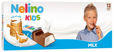 NELINO KIDS 150g mliečne čokoládky 