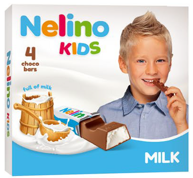 NELINO KIDS 50g mliečne čokoládky
