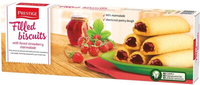 BISCUITS STRUDLS 134g s jahodovou náplňou