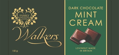 WALKERS MINT CREAM 150g mentolová čokoláda