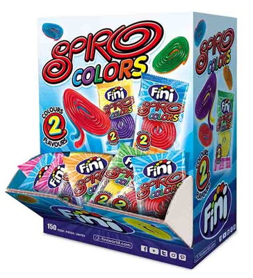 FINI SPIRO COLORS 8g ovocné želé (balenie:150ks 1ks=0,12eur)