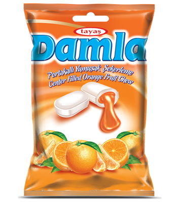 DAMLA ORANGE 90g pomarančové cukríky