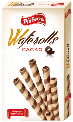 PIU BUONO WAFERROLLS 150g kakaové trubičky