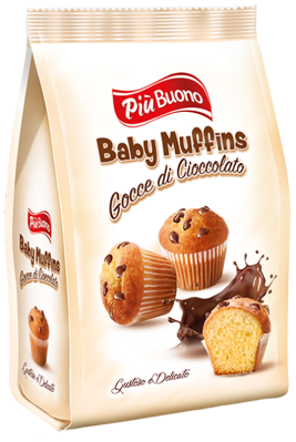 PIU BUONO BABY MUFFINS 150g s čokokúskami (exp.09/01/24)
