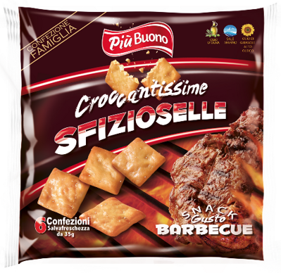 SFIZIOSELLE 180g barbecue krekry