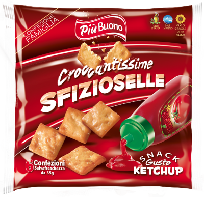 SFIZIOSELLE 180g kečupové krekry