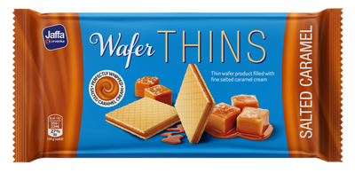 JAFFA WAFER THINS 125g karamelové keksy 