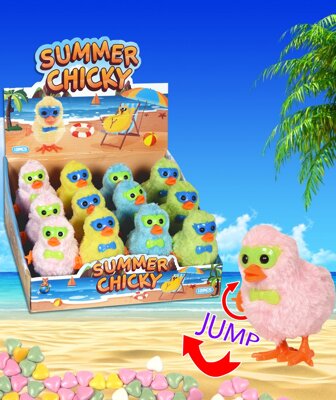 SUMMER CHICKY 10g hračka+cukríky (balenie:12ks 1ks=1,15eur)