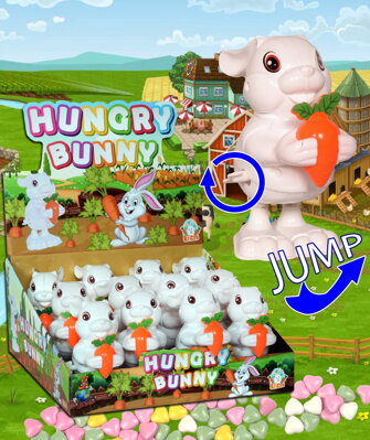 HUNGRY BUNNY 10g hračka+cukríky (balenie:12ks 1ks=1,2eur)