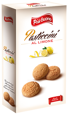 PIU BUONO PASTICCINI 180g citrónové keksy