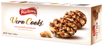 PIU BUONO COOKI 125g arašidové keksy (exp.17/03/24)