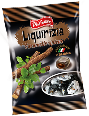 PIU BUONO LIQUIRIZA 175g lekoricové cukríky