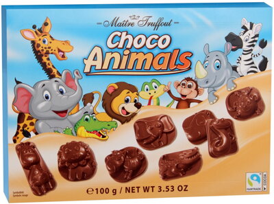 CHOCO ANIMALS 100g mliečne čokoládky
