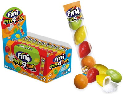 FINI FIZZI4GUMS 20g kyslé žuvačky (balenie:50ks 1ks od 0,32eur)