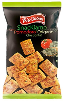 PIU BUONO SNACKIAMO 120g paradajka s oreganom snack