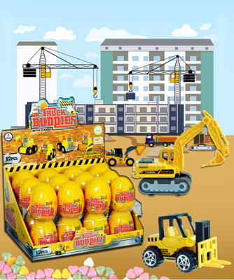 TRUCK BUDDIES 10g hračka+cukríky (balenie: 12ks 1ks=0,99eur)(exp.04/24)