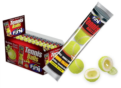 FINI BALLS4TENIS 20g kyslé žuvačky (balenie:50ks 1ks od 0,32eur)