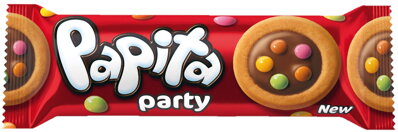 PAPITA PARTY 63g mliečne sušienky s cukríkmi