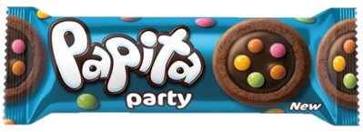 PAPITA PARTY 63g tmavé sušienky s cukríkmi