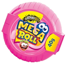 JOHNY BEE  MEGA ROLL 40g metrová žuvačka