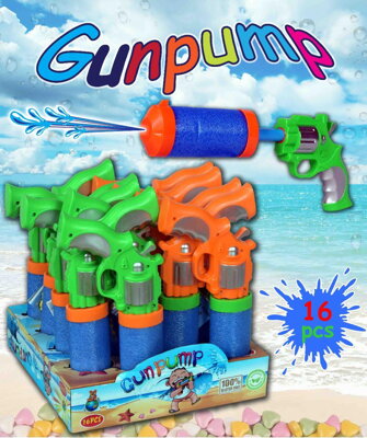 GUN PUMP 10g hračka+cukríky (balenie:16ks 1ks=1,70eur)