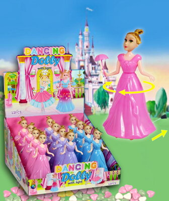 DANCING DOLLY 10g hračka+cukríky (balenie:12ks 1ks=1,75eur)